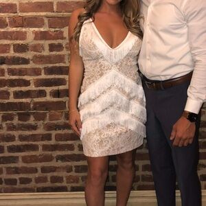 Pretty little things White Lace Fringe Dress